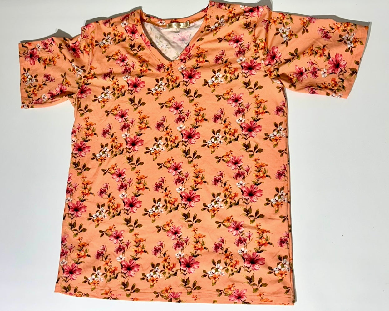 Oversize t-paita, kukinta natural