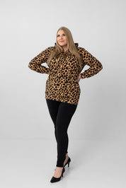 EVERYDAY- oversize huppari, leopardi /ENNAKKOTILAUS VKO42