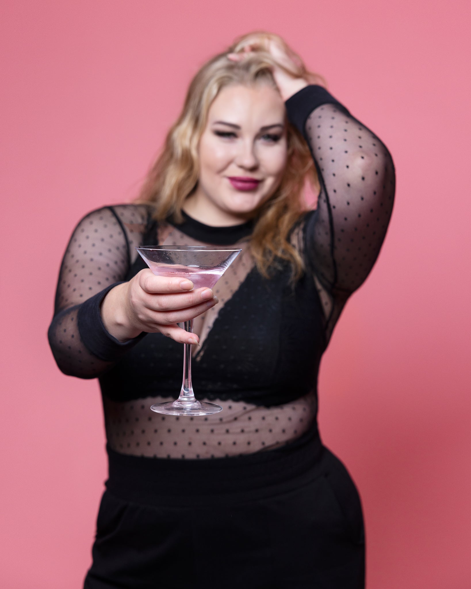 Sexy mesh- verkkopaita polkadot