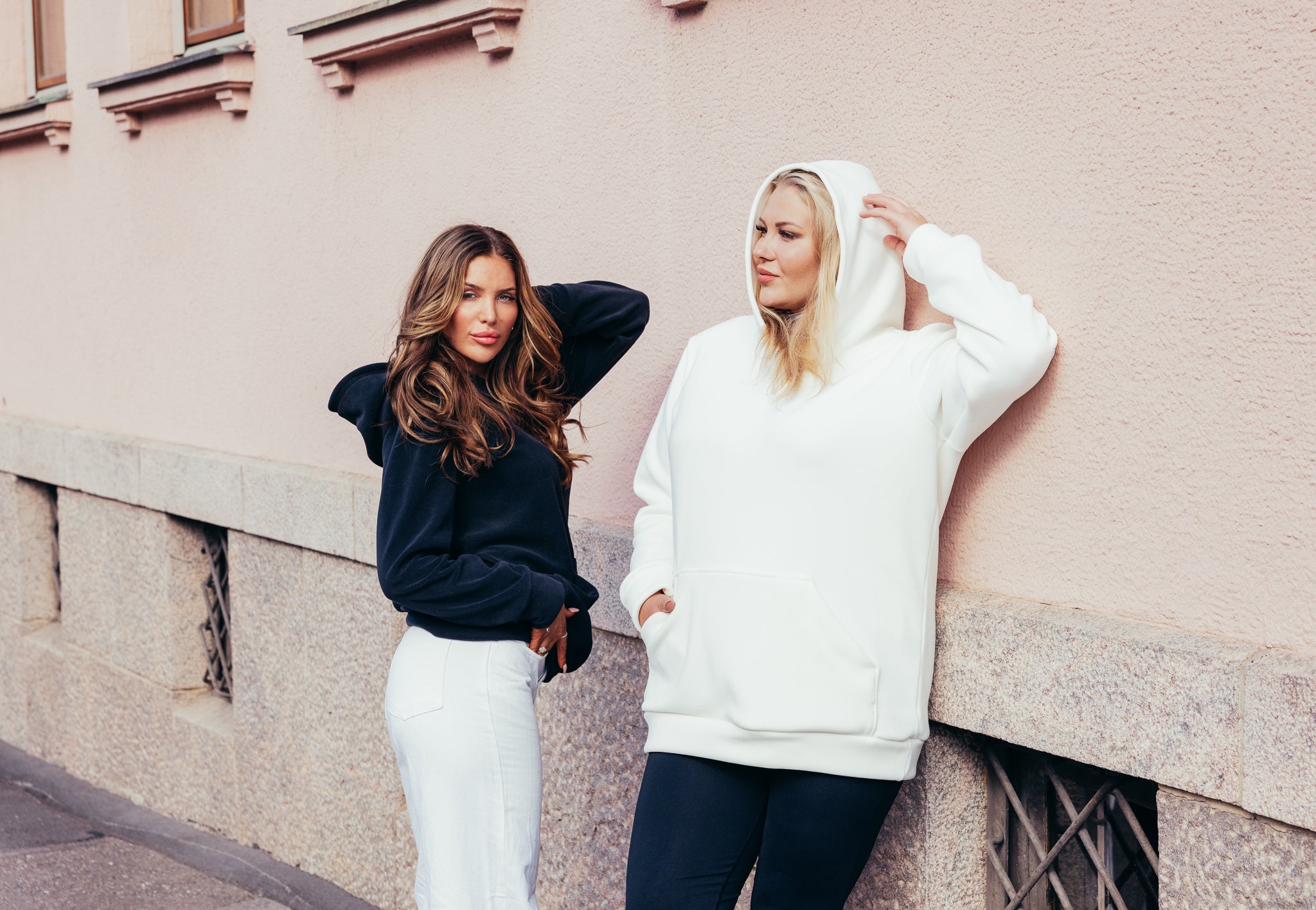 Everyday oversize huppari, valkoinen fleece