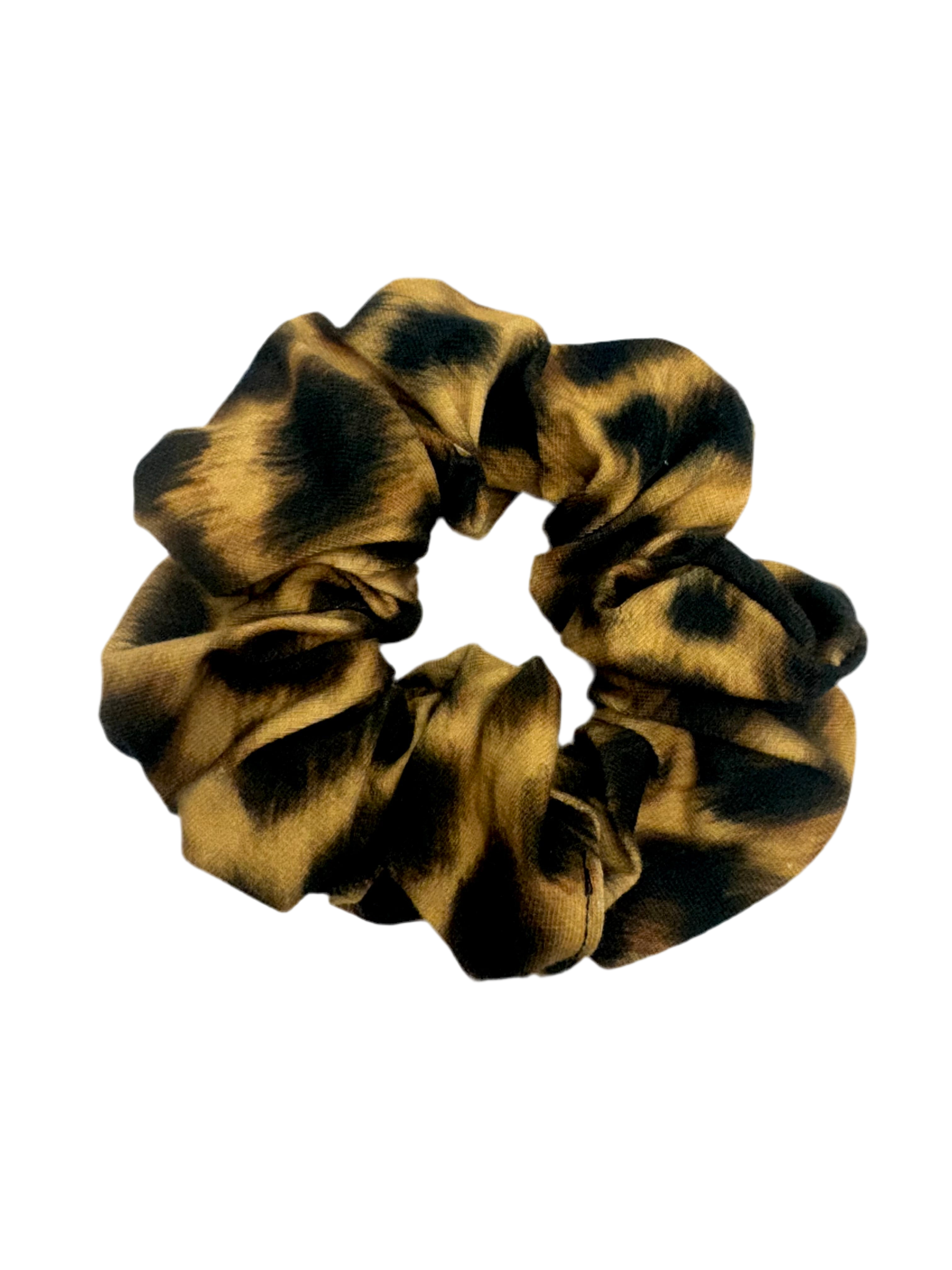Muhkea scrunchie ylijäämäkankaasta. Kestävä ja ekologinen valinta – sopii myös lasten tuuheisiin hiuksiin.