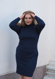 Curvy Polo mekko sininen
