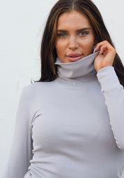 Curvy Polo mekko vaaleanharmaa