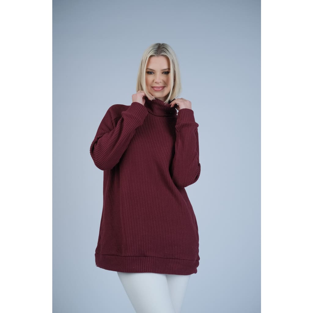 EVERYDAY Neule burgundy