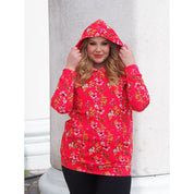 Everyday oversize huppari bloom fuksia