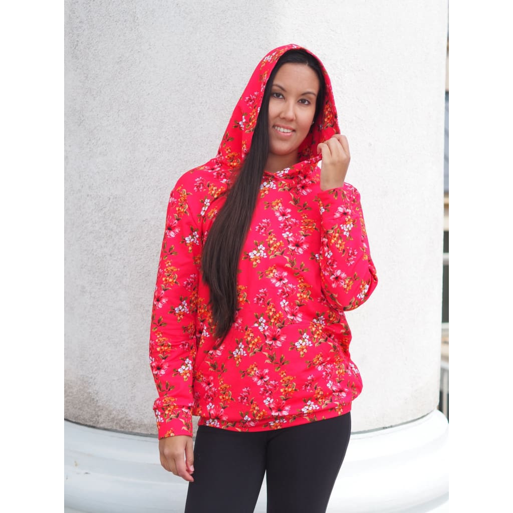 Everyday oversize huppari bloom fuksia | XS / Everyday huppari bloom fuksianpunainen