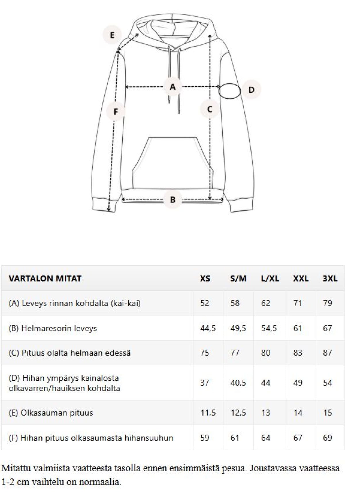Joustocollegehuppari, jossa reilu huppu, pitkät hihat ja pehmeä materiaali. Mukava istuvuus ilman kiristystä – uusi luottohuppari.