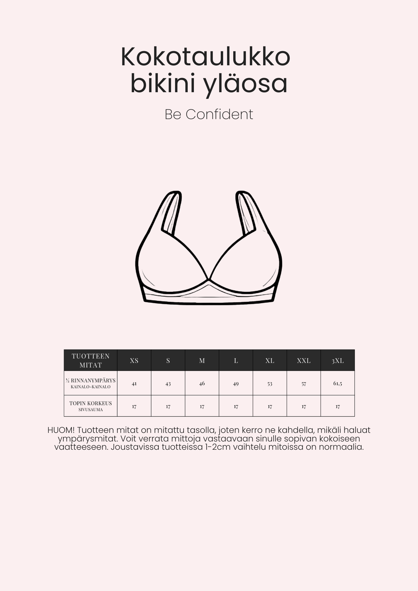 Be Confident- bikinitoppi, hot fuksia