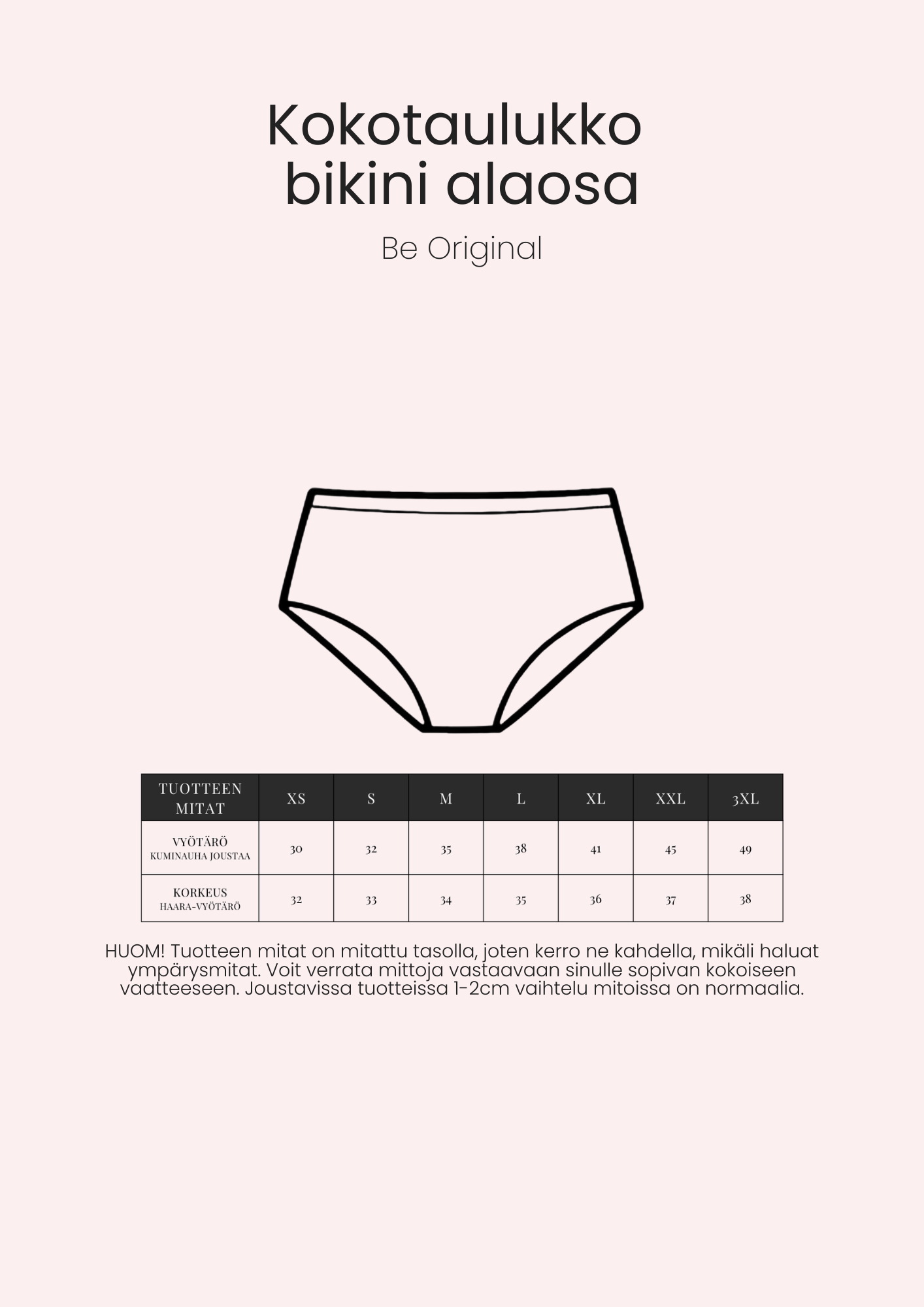 Be Original- bikinin alaosa, hot fuksia