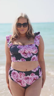 Be Girly- bikinitoppi, musta pioni